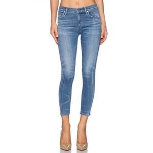 Citizens of Humanity AURA Wash Cotton Rocket Crop High Rise Skinny Jeans Sz 27